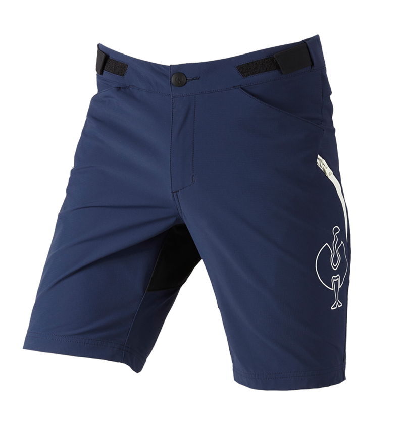 Pantaloni: Short funzionali e.s.trail + blu profondo/bianco 3