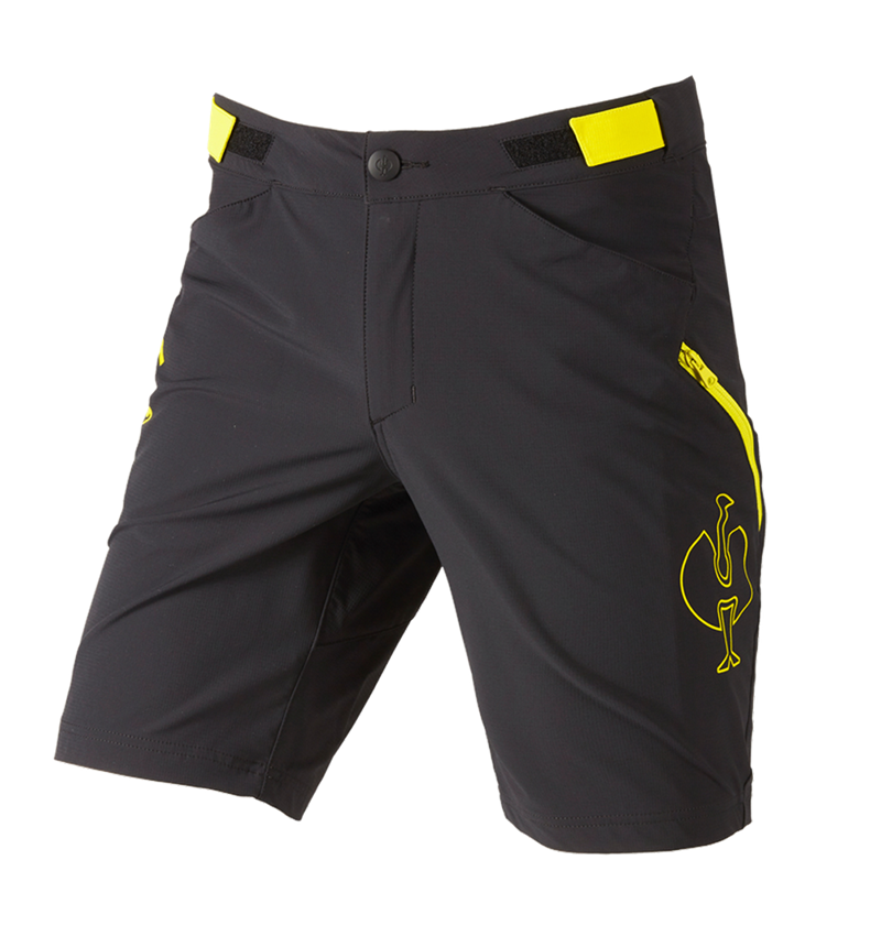 Pantaloni: Short funzionali e.s.trail + nero/giallo acido 3