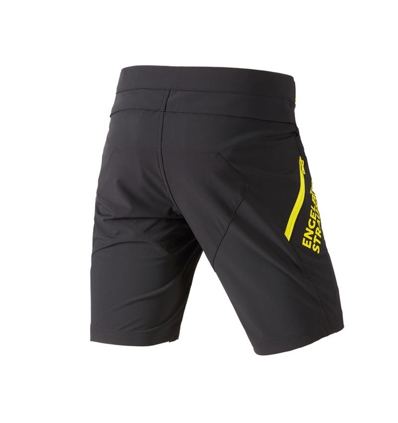 Pantaloni: Short funzionali e.s.trail + nero/giallo acido 4