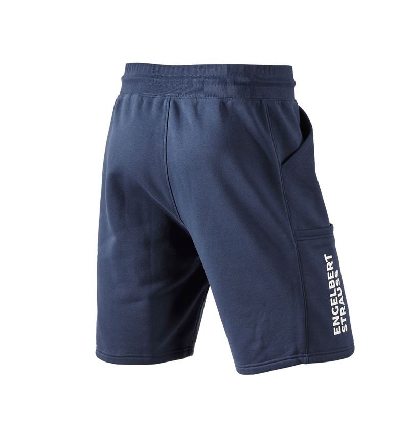 Pantaloni: Sweat short e.s.trail + blu profondo/bianco 4