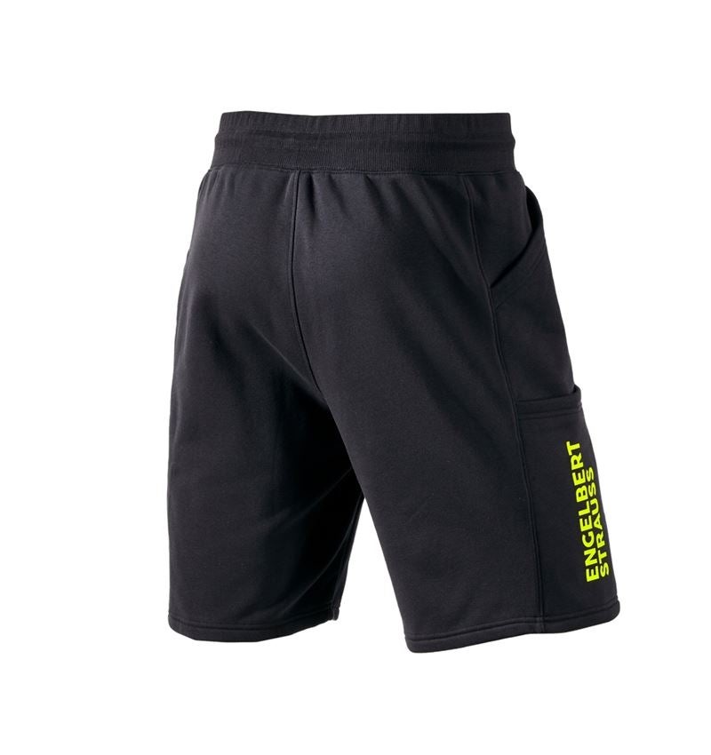 Pantaloni: Sweat short e.s.trail + nero/giallo acido 3