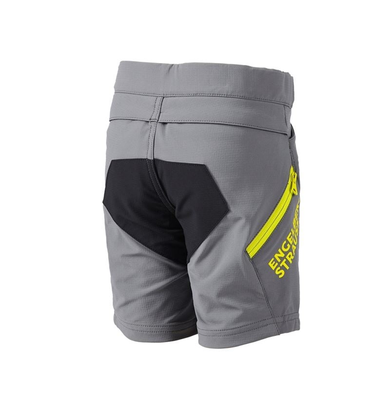 Pantaloni funzionali e.s.trail grigio basalto/giallo acido