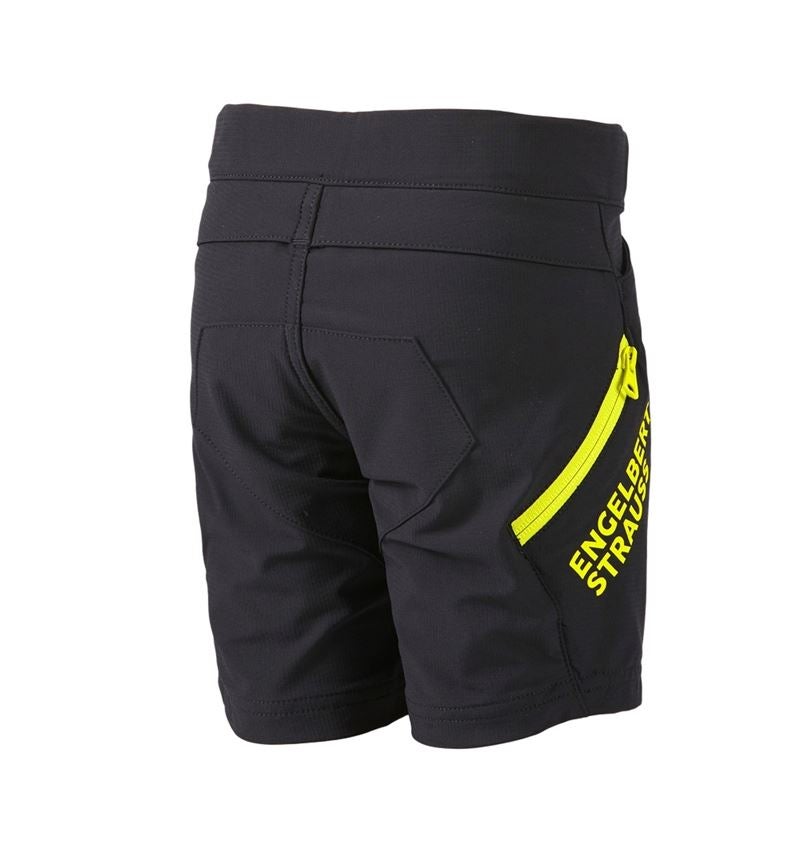 Pantaloncini: Short funzionali e.s.trail, bambino + nero/giallo acido 4