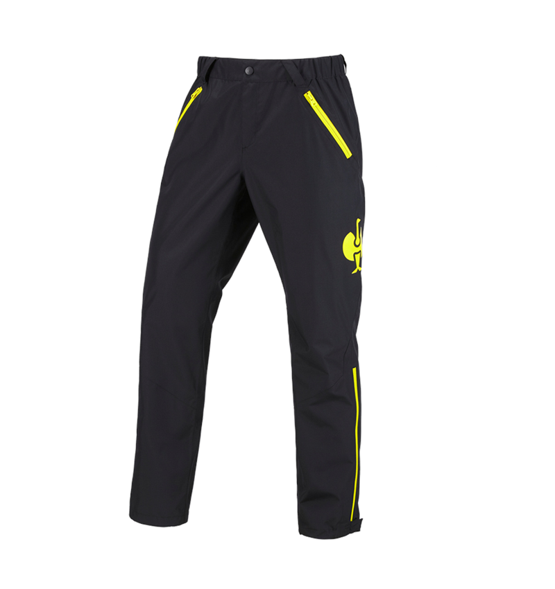 Pantaloni: Pantaloni p. ogni condizione atmosferica e.s.trail + nero/giallo acido 2