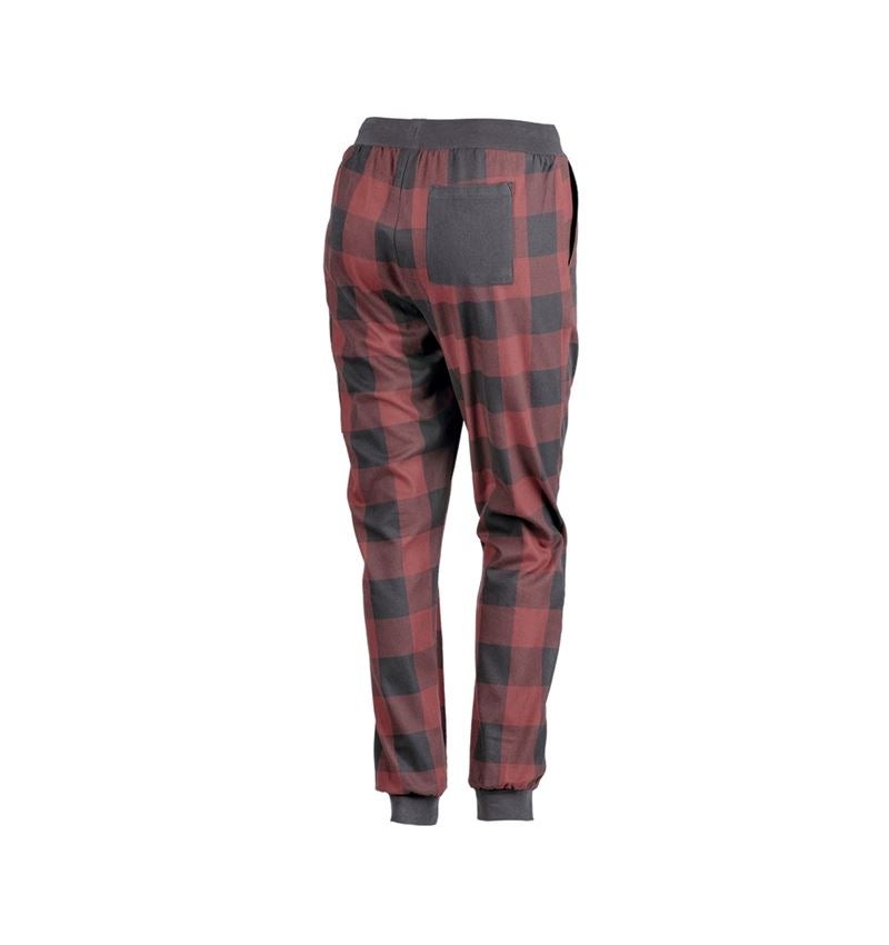 Accessori: e.s. pantaloni Pyjama, donna + rosso ossido/grigio carbone 6