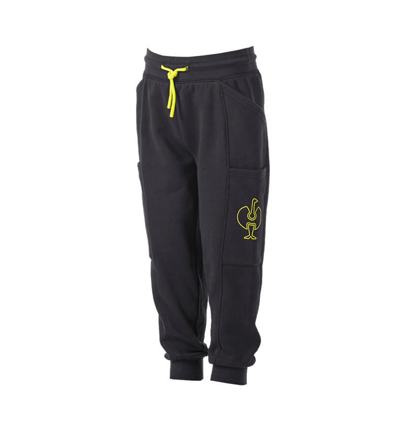 Abbigliamento: Sweat Pants light e.s.trail, bambino + nero/giallo acido 4