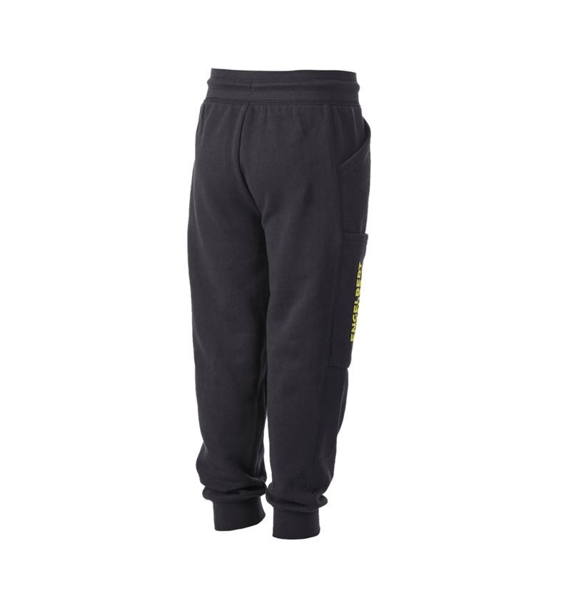 Pantaloni: Sweat Pants light e.s.trail, bambino + nero/giallo acido 5