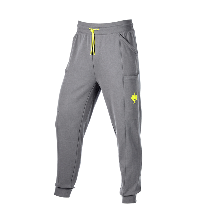 Abbigliamento: Sweat Pants light e.s.trail + grigio basalto/giallo acido 4