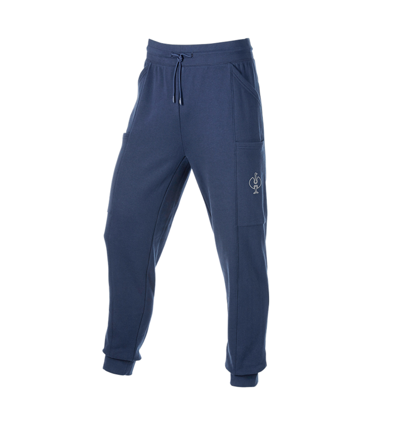 Temi: Sweat Pants light e.s.trail + blu profondo/bianco 5