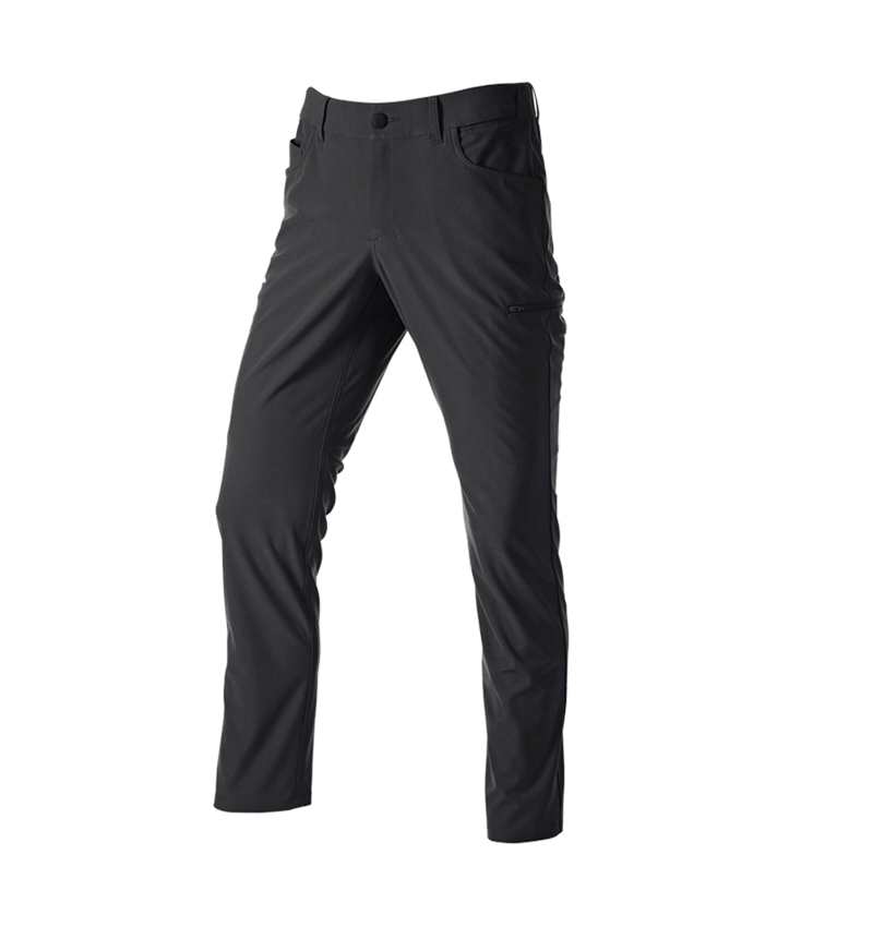 Temi: Pantaloni da lavoro 5-Pocket Chino e.s.work&travel + nero 3