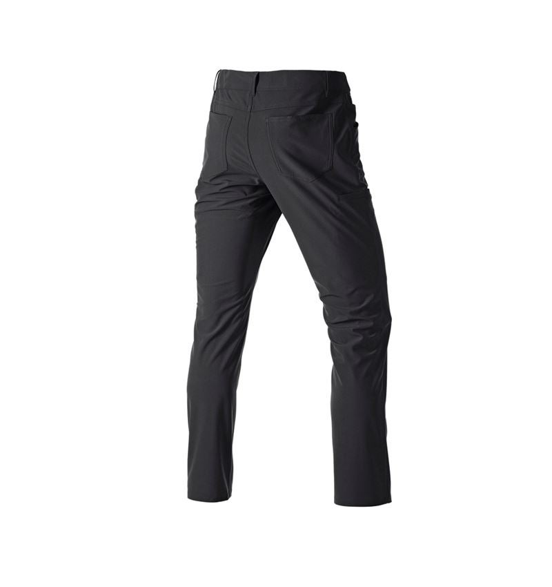 Temi: Pantaloni da lavoro 5-Pocket Chino e.s.work&travel + nero 4