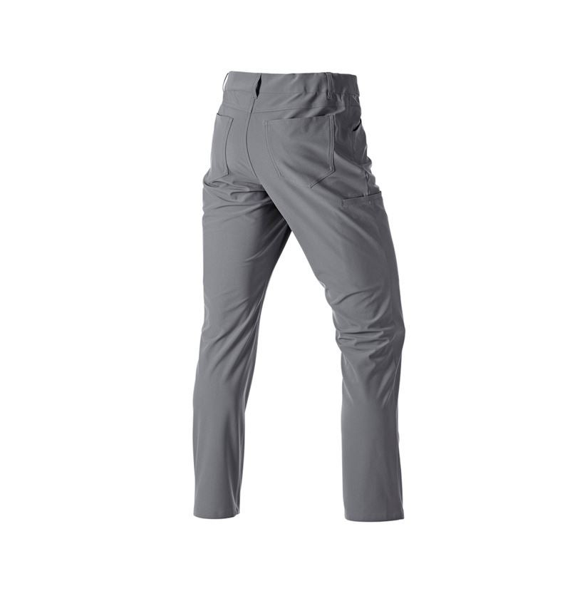 Pantaloni: Pantaloni da lavoro 5-Pocket Chino e.s.work&travel + grigio basalto 4
