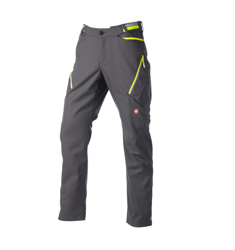 Pantaloni: Pantaloni multipocket e.s.ambition + antracite /giallo fluo 8