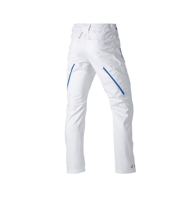 Pantaloni: Pantaloni multipocket e.s.ambition + bianco/blu genziana 8