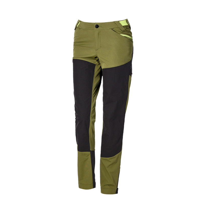 Pantaloni da lavoro: Pantaloni funzionali ibrida e.s.trail, donna + verde ginepro/verde lime 6