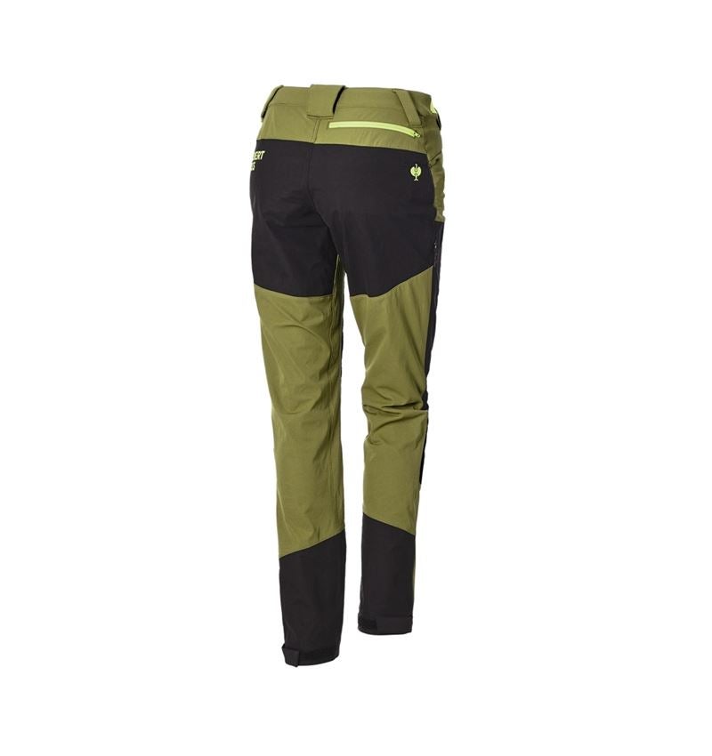 Pantaloni da lavoro: Pantaloni funzionali ibrida e.s.trail, donna + verde ginepro/verde lime 7