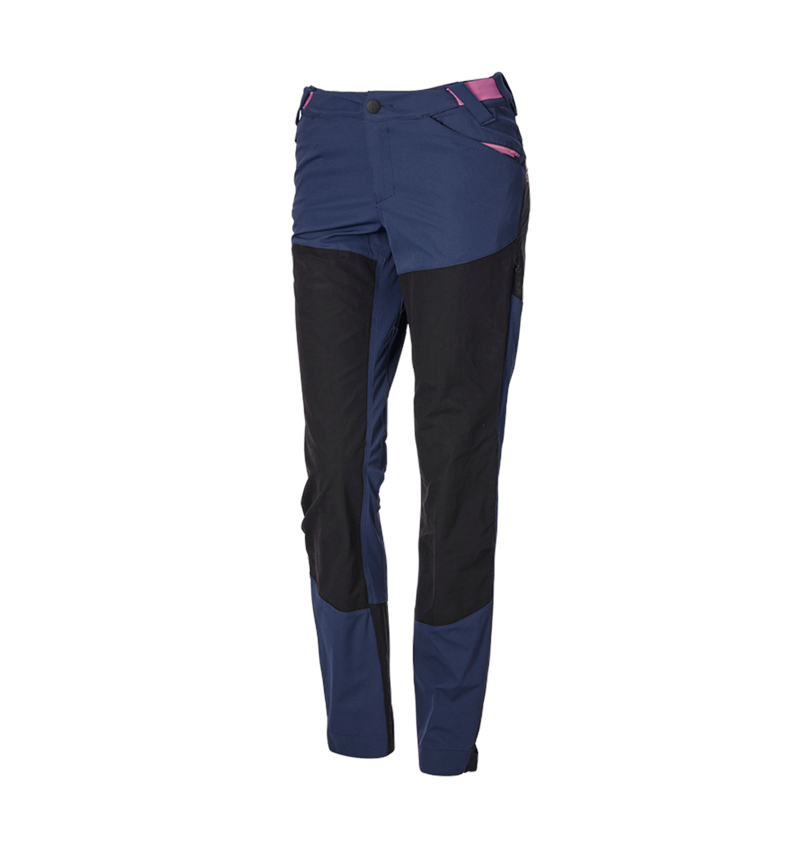 Pantaloni da lavoro: Pantaloni funzionali ibrida e.s.trail, donna + blu profondo/rosa tara 5