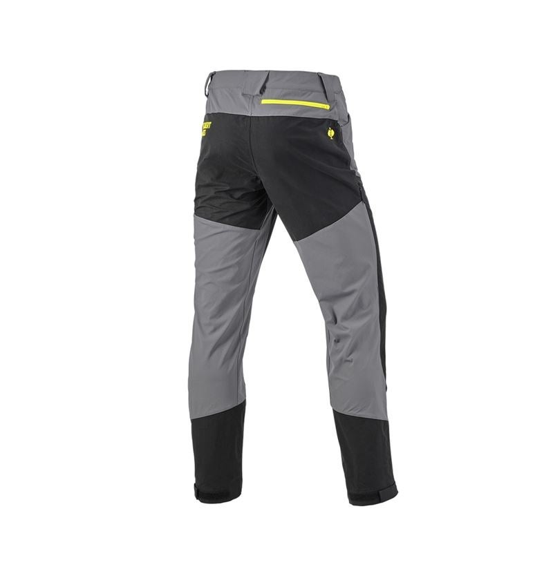 Temi: Pantaloni funzionali ibrida e.s.trail + grigio basalto/giallo acido 6