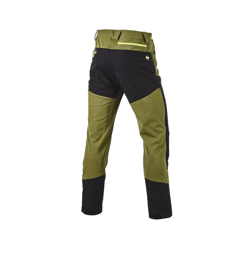 Temi: Pantaloni funzionali ibrida e.s.trail + verde ginepro/verde lime 7