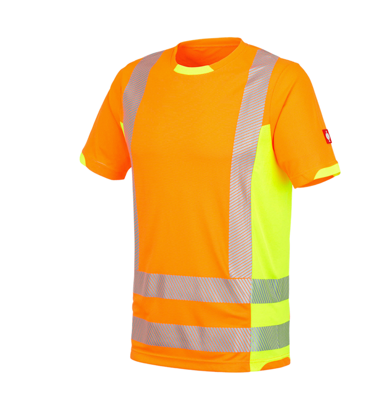 Maglie | Pullover | Camicie: T-shirt funzionale segnaletica e.s.motion 2020 + arancio fluo/giallo fluo 1