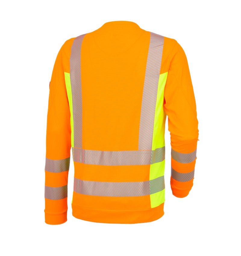 Maglie | Pullover | Camicie: Longsleeve segnaletica funzionale e.s.motion 2020 + arancio fluo/giallo fluo 3