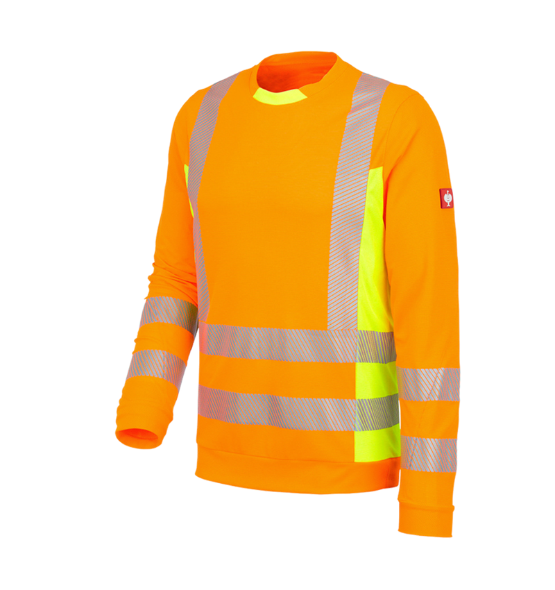 Maglie | Pullover | Camicie: Longsleeve segnaletica funzionale e.s.motion 2020 + arancio fluo/giallo fluo 2