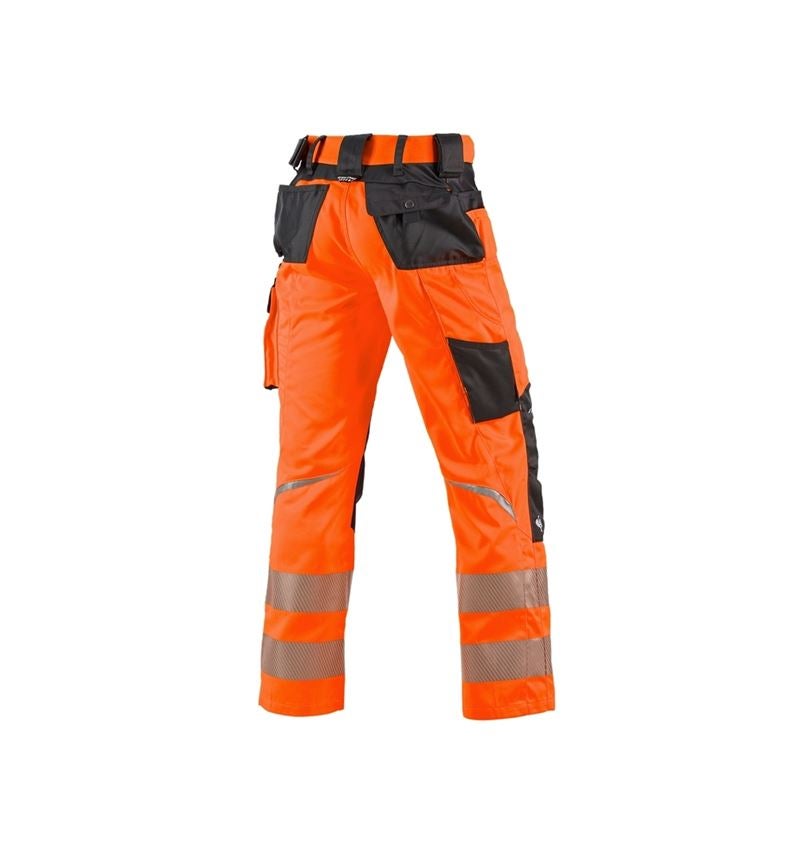 Pantaloni: Pantaloni segnaletici e.s.motion + arancio fluo/antracite  1