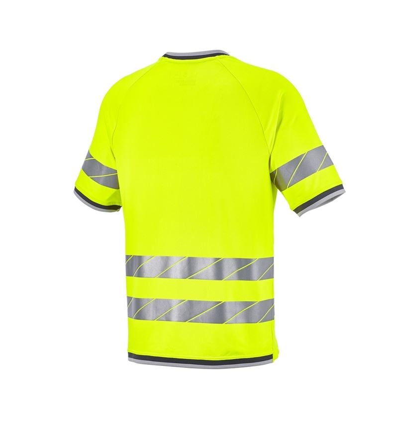 Temi: T-shirt funzionale segnaletica e.s.ambition + giallo fluo/antracite  8