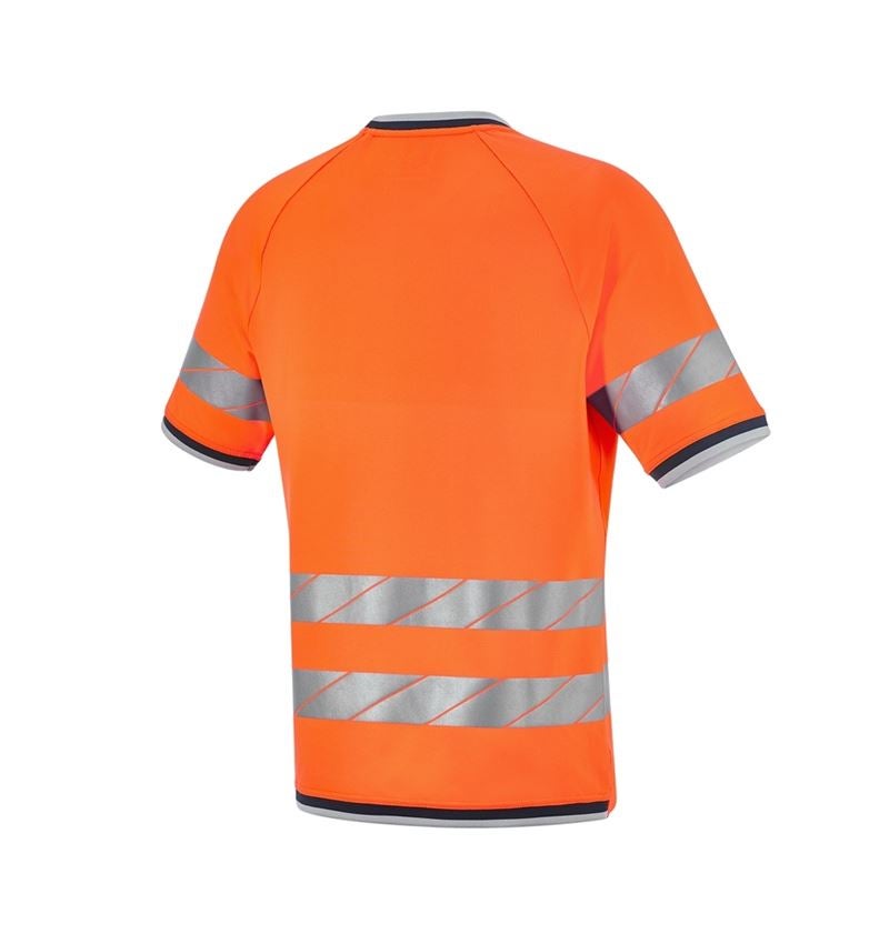 Maglie | Pullover | Camicie: T-shirt funzionale segnaletica e.s.ambition + arancio fluo/blu scuro 9