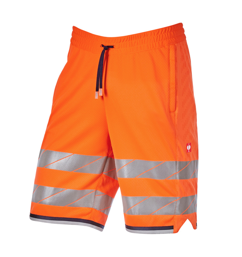 Pantaloni: Short funzionali segnaletici e.s.ambition + arancio fluo/blu scuro 5