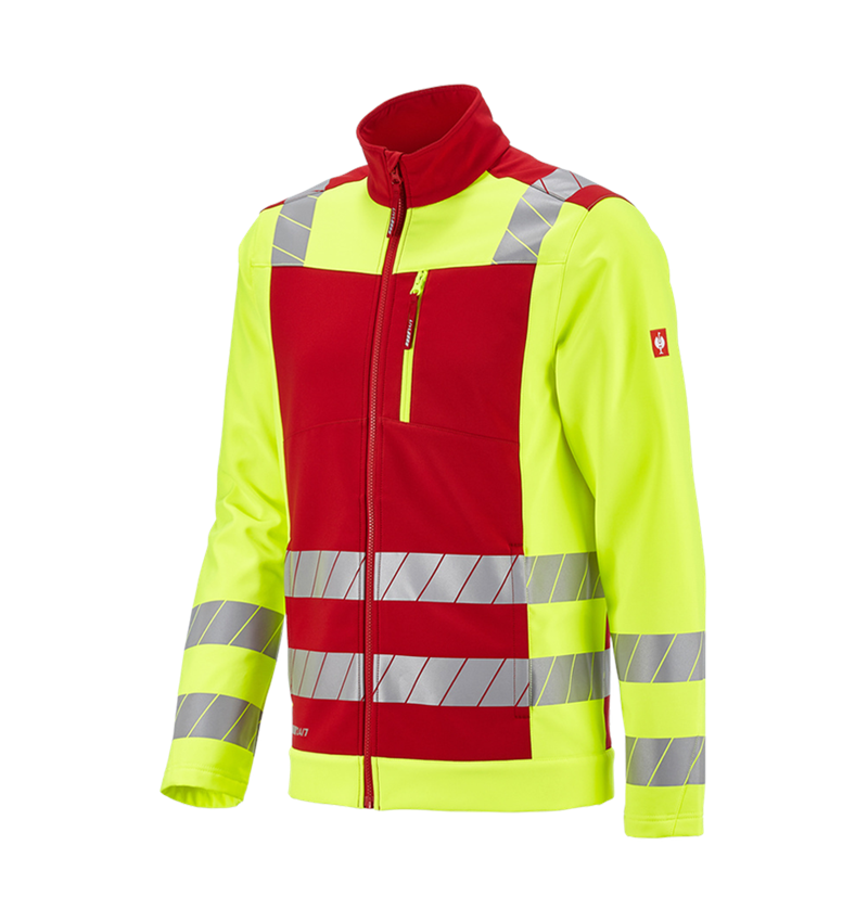 Giacche: Giacca Softshell segnaletica e.s.motion 24/7 + rosso/giallo fluo 4