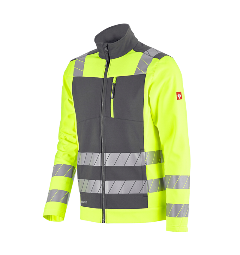 Temi: Giacca Softshell segnaletica e.s.motion 24/7 + antracite /giallo fluo 5