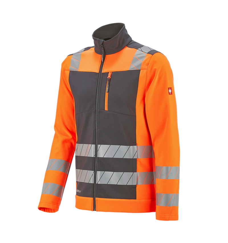 Giacche: Giacca Softshell segnaletica e.s.motion 24/7 + antracite /arancio fluo 8