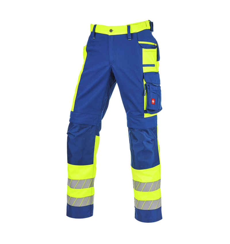 Pantaloni: Pantaloni segnaletici e.s.motion 24/7 + blu reale/giallo fluo 6