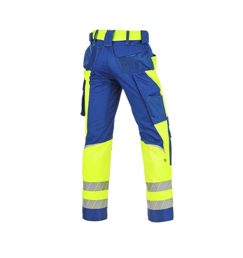 Pantaloni: Pantaloni segnaletici e.s.motion 24/7 + blu reale/giallo fluo 7