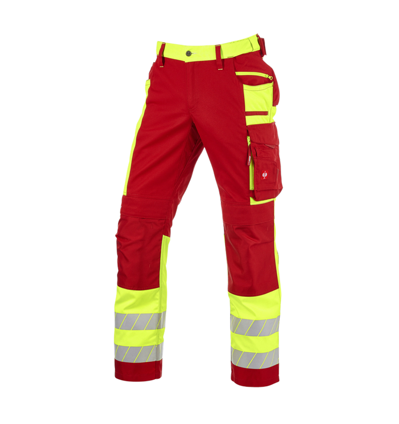 Pantaloni: Pantaloni segnaletici e.s.motion 24/7 + rosso/giallo fluo 5