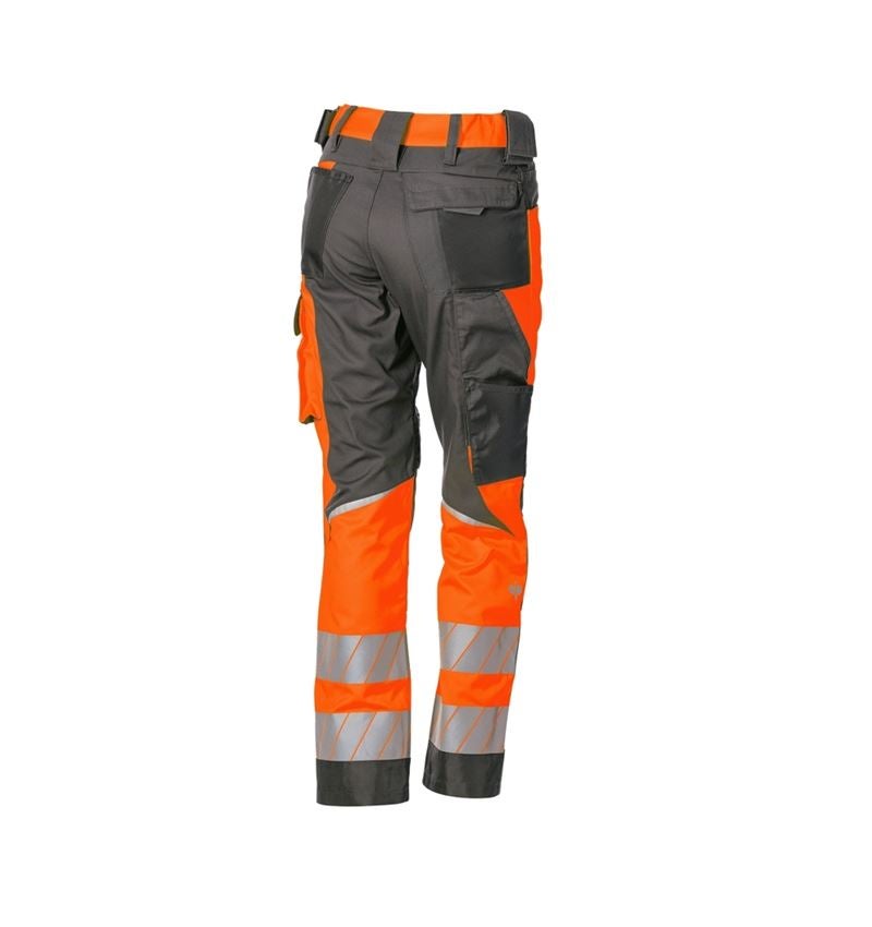 Bekleidung: Warnschutz Bundhose e.s.motion 24/7, Damen + anthrazit/warnorange 7