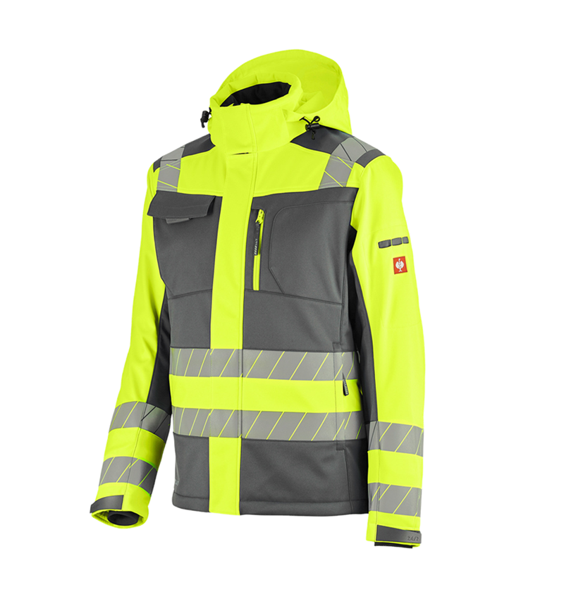 Temi: Giacca segnaletica inve. Softshell e.s.motion 24/7 + antracite /giallo fluo 7