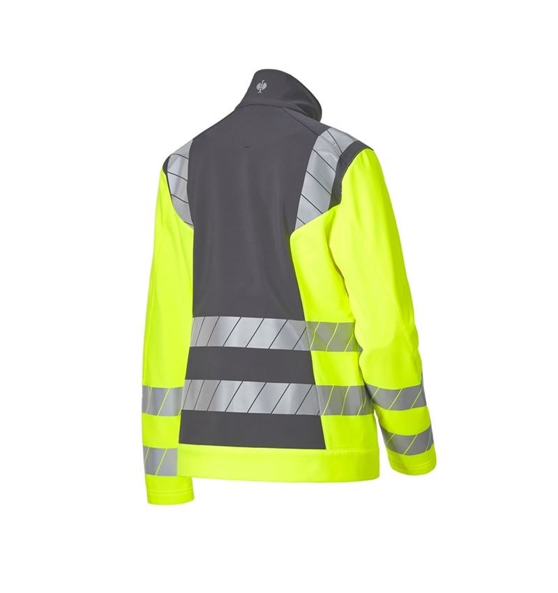 Giacche da lavoro: Giacca Softshell segnaletica e.s.motion 24/7, do. + antracite /giallo fluo 6