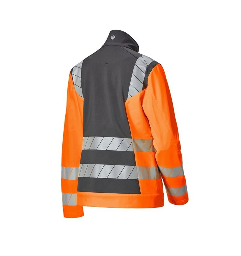 Giacche da lavoro: Giacca Softshell segnaletica e.s.motion 24/7, do. + antracite /arancio fluo 5