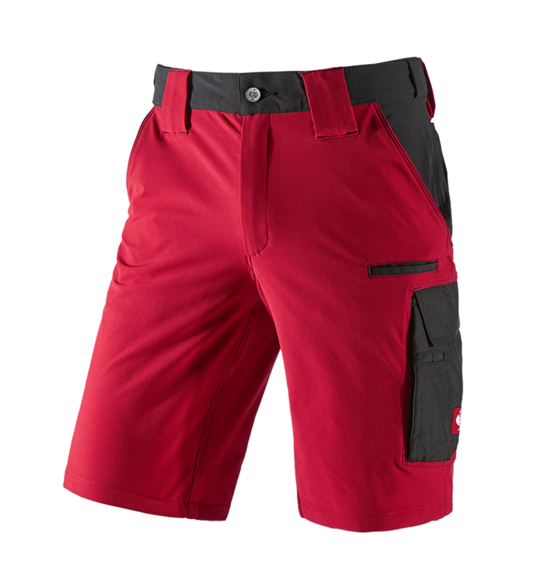 Pantaloni: Short funzionali e.s.dynashield + rosso fuoco/nero 2
