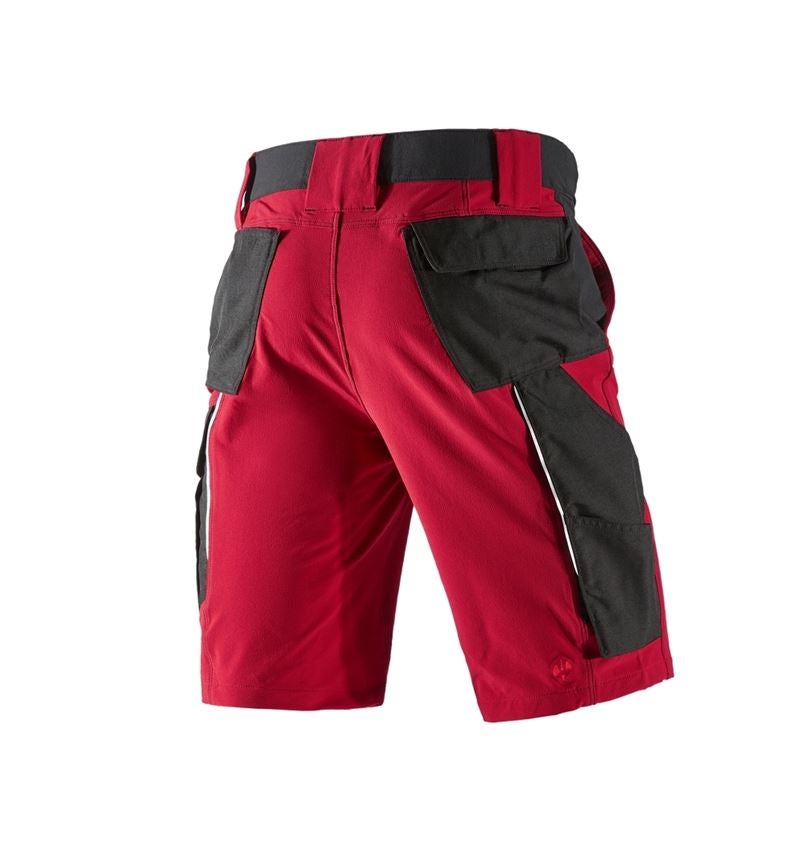 Pantaloni: Short funzionali e.s.dynashield + rosso fuoco/nero 3
