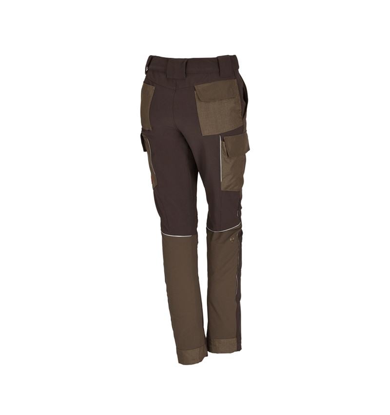 Pantaloni da lavoro: Pantaloni cargo funzionali e.s.dynashield, donna + nocciola/castagna 1