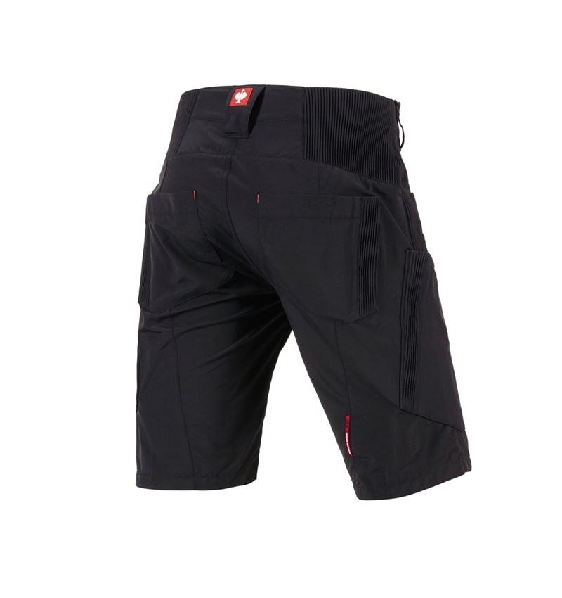 Pantaloni: e.s. short funzionali Superlite + nero/rosso 2