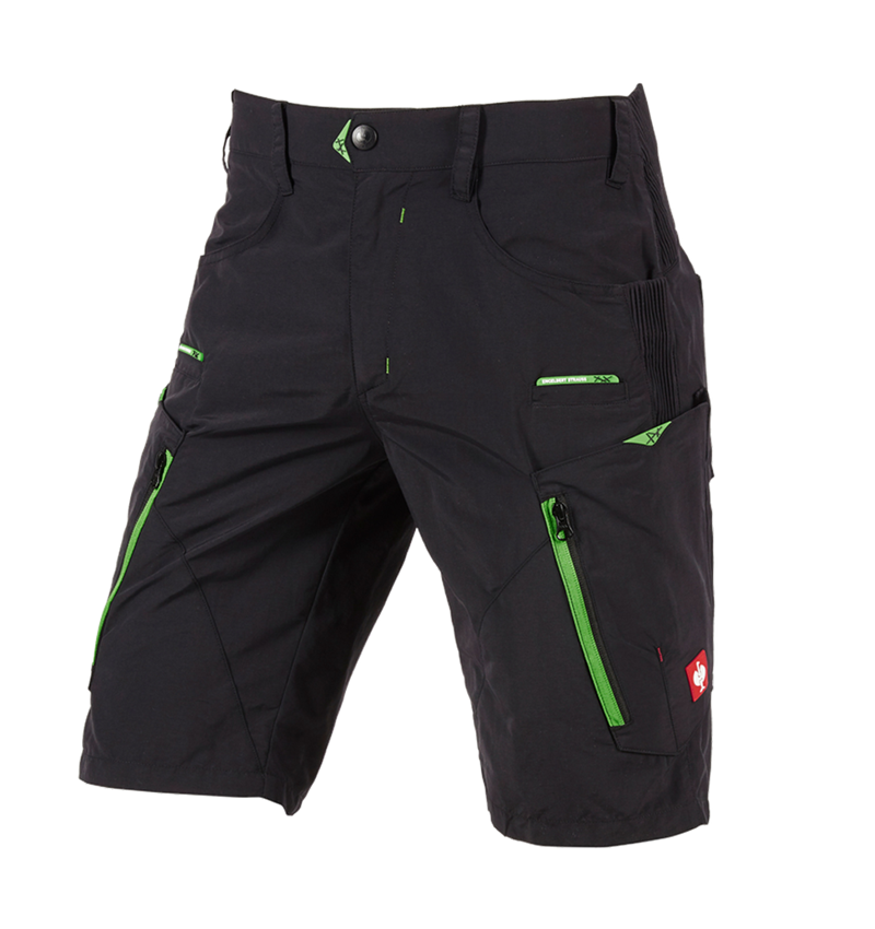 Pantaloni: e.s. short funzionali Superlite + nero/neon verde 2