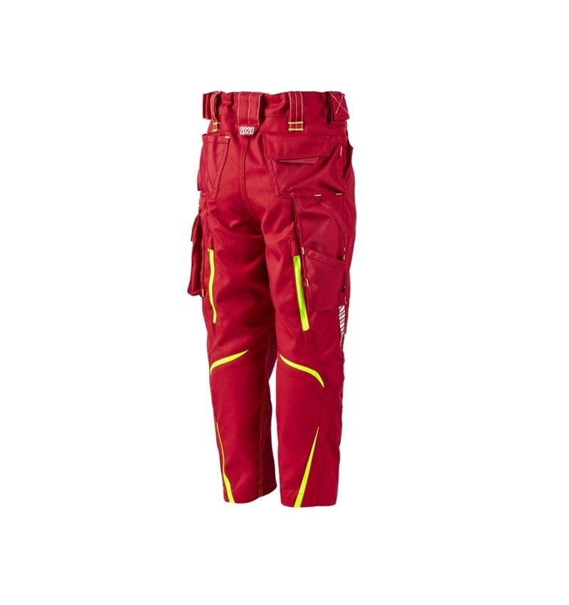 Pantaloni: Pantaloni e.s.motion 2020, bambino + rosso fuoco/giallo fluo 2
