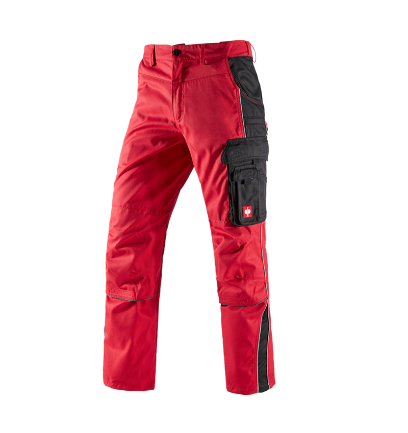 Pantaloni: Pantaloni e.s.active + rosso/nero 2