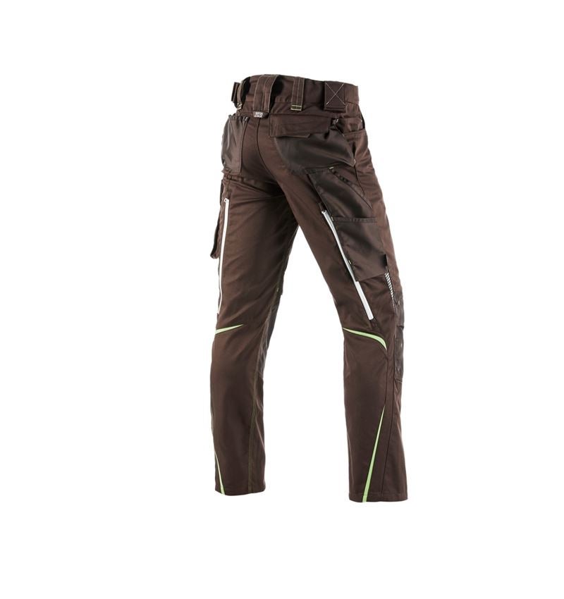 Pantaloni: Pantaloni invernali e.s.motion 2020, uomo + castagna/verde mare 3