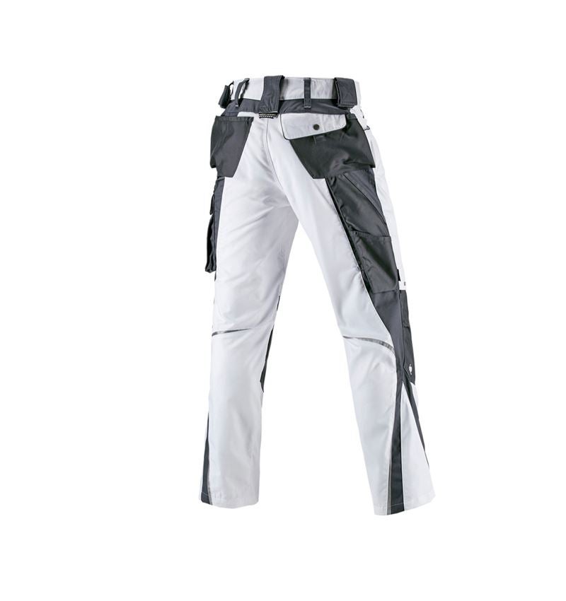 Installatori / Idraulici: Pantaloni invernali e.s.motion + bianco/grigio 3