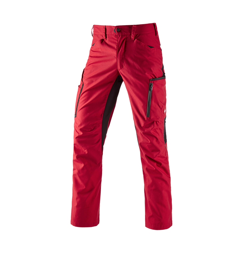 Pantaloni: Pantaloni e.s.vision, uomo + rosso/nero 2